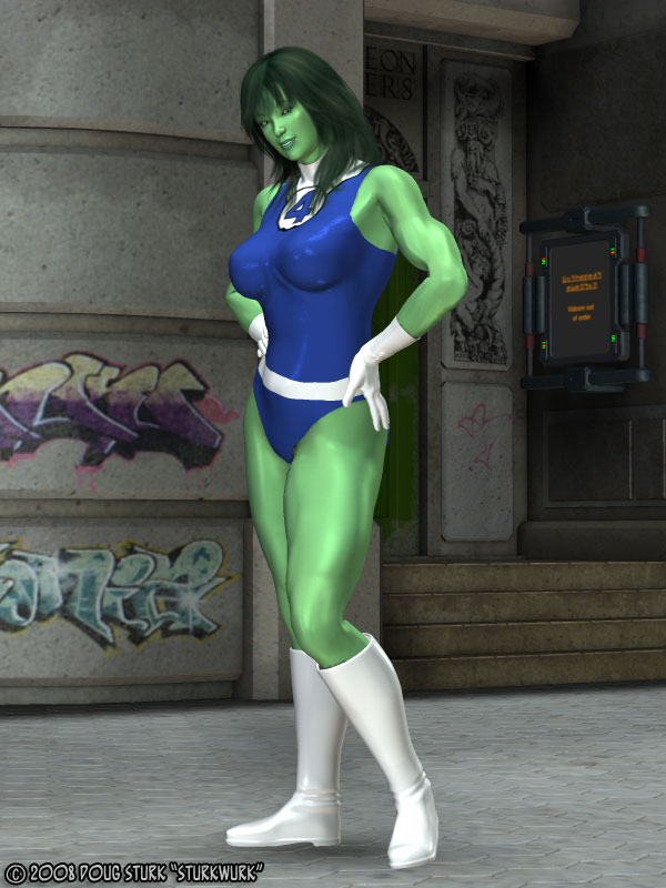 She Hulk Hero Card